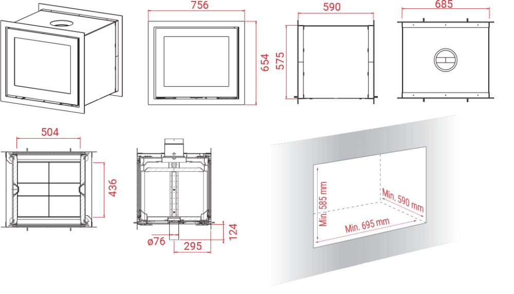 h570-t-3 Lotus Magic H570 T Black – Τζάκια Κότσιφας