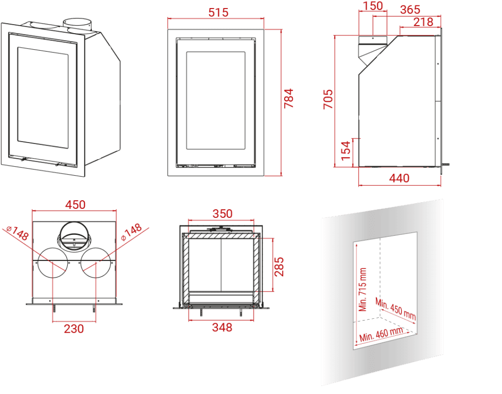 h700-3 Lotus Magic H700 Black – Τζάκια Κότσιφας
