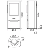 Energy stove WIKING Miro 4 – Τζάκια Κότσιφας
